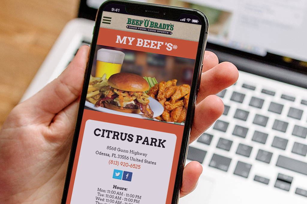 Beef's Website Mobile